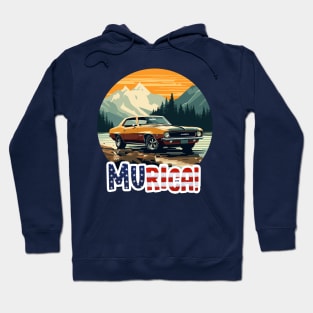 MURICA - Classic Cars i Hoodie